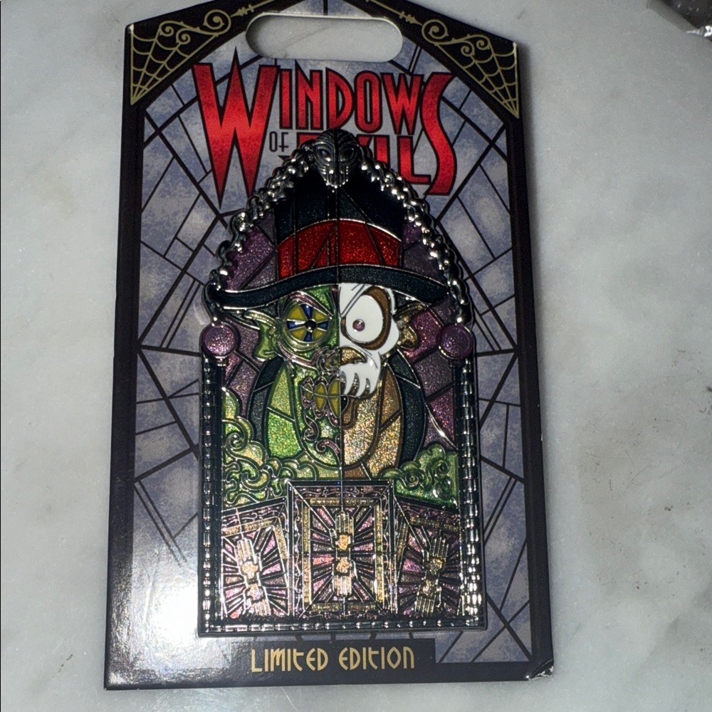 Disney Windows of Evil Limited Edition Dr. Faciler Pin -Princess and the Frog